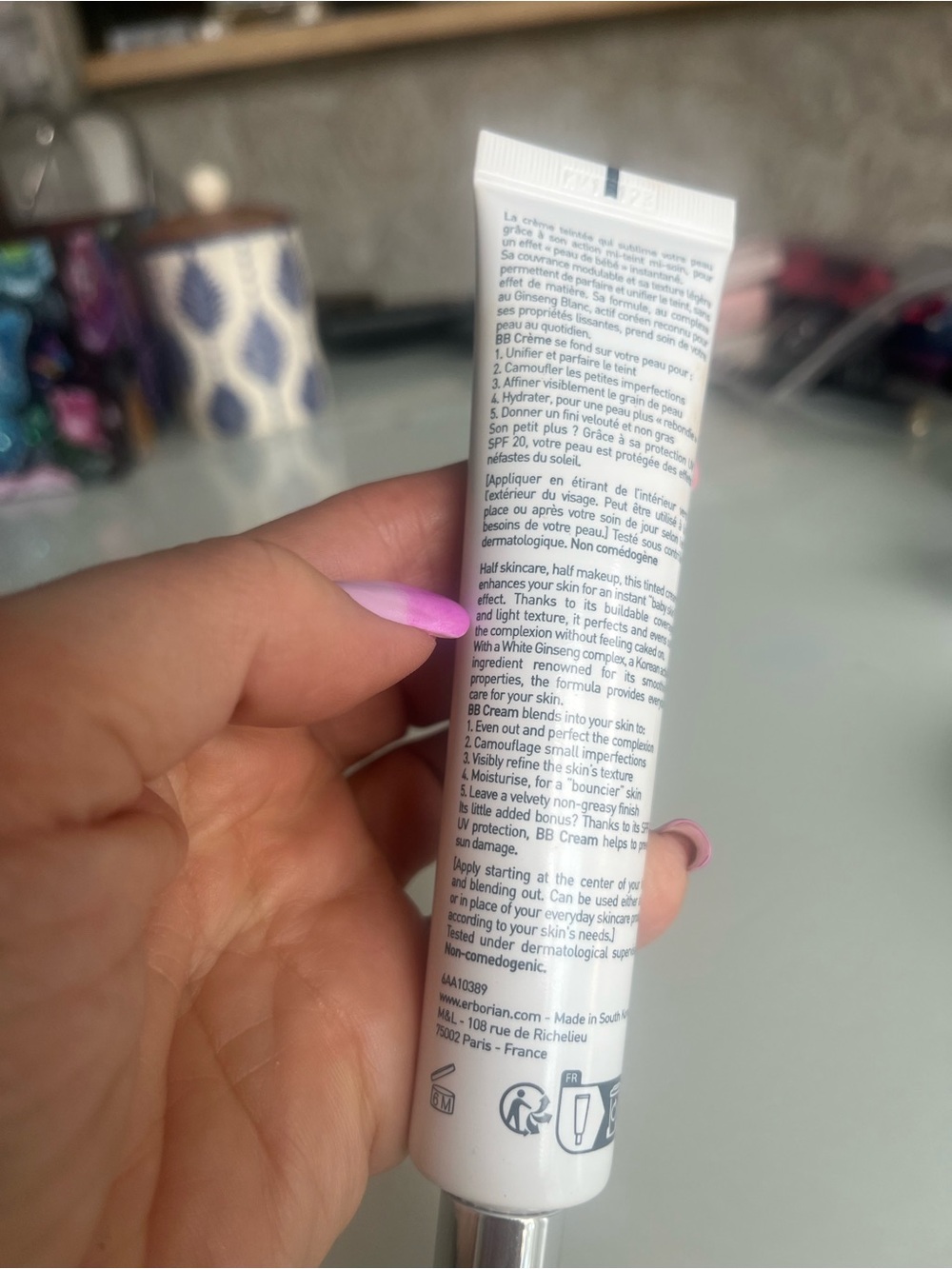 Erborian BB Crème Au Ginseng Nude - Makeup-Care Face Cream SPF 20 color “nude” - Picture 4 of 4